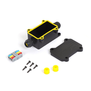 SCATOLA DI GIUNZIONE RAPIDA A MORSETTO 3 VIE IMPERMEABILE IP68 MAX 450VAC 24A