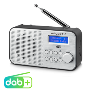 RADIOSVEGLIA DIGITALE FM/DAB+RDS RICARICABILE PRESA 3,5mm LUMINOSITA' REGOLABILE