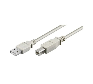 CAVO USB 2.0 SPINA USB/A - SPINA USB/B STAMPANTE 1,8mt ALTA QUALITA' GRIGIO