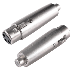 ADATTATORE DA XLR FEMMINA A RCA FEMMINA