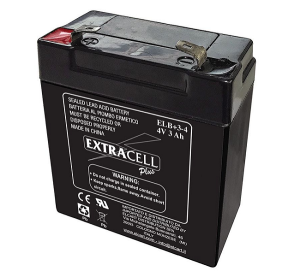 BATTERIA AL PIOMBO 4V 3Ah 33X66X75 EXTRACELL