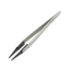 PINZETTA A MOLLE DRITTA ANTISTATICA DISSIPATIVA PUNTE MORBIDE ESD