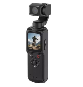 VIDEOCAMERA HANDCAM 4K 30FPS DISPLAY 1,7" TOUCH MICROSD MAX 256GB GIMBAL 330° NERA