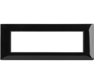 PLACCA NERA IN PLASTICA 7 POSTI VIMAR