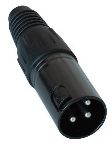 CONNETTORE CANNON XLR MASCHIO 3P VOLANTE CON GUIDACAVO