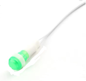 SPIA LED DA PANNELLO VERDE DIAMETRO 126mm CAVO 18cm 220VAC