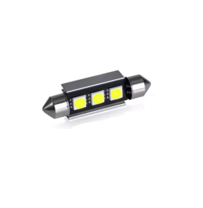 LAMPADINA LED A SILURO 3 SMD 6500K 300LM 12V 39mm