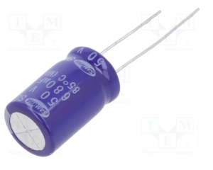 CONDENSATORE ELETTROLITICO RADIALE 85° 680uF 50vdc