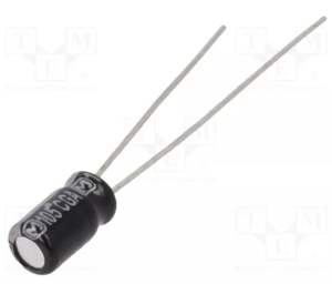 CONDENSATORE ELETTROLITICO RADIALE 105° 6,8uF 35VDC