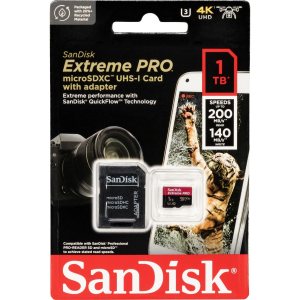MEMORY CARD MICRO SD UHS-I SDXC U3 A2 1TB 200MB/s SANDISK EXTREME PRO