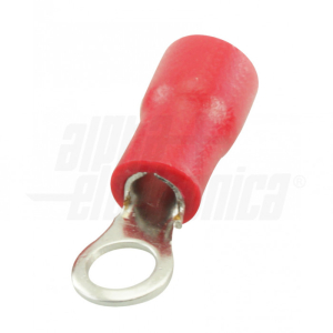 TERMINALE AD OCCHIELLO PREISOLATO - 3,7MM - ADATTO PER CAVO 0,5-1,5MM²