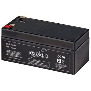 BATTERIA RICARICABILE AL PIOMBO 12V 3,3Ah EXTRACELL