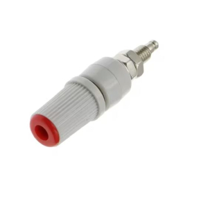 BOCCOLA CON MORSETTO SERRAFILO FORO 5mm ROSSO