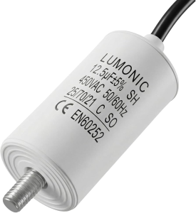 CONDENSATORE DI SPUNTO 12UF / 12,5UF 450VAC CON CAVO