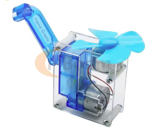 KIT EDUCATIVO GENERATORE ELETTRICO A MANOVELLA CON ELICA