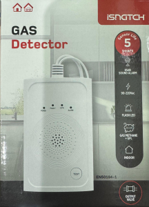 RILEVATORE GAS METANO + GPL CON CAVO DI COLLEGAMENTO A ELETTROVALVOLA 85dB 220VAC
