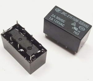 RELE' BOBINA 6VDC DPDT 8 PIN 250VAC 0,5A
