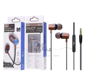 AURICOLARI IN EAR JACK 3,5mm CON MICROFONO CONTROLLO RISPOSTA NERI CAVO 1,2mt ELLIE
