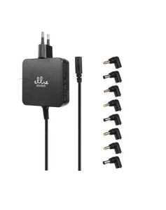 (copia) ALIMENTATORE PER NOTEBOOK 65W MAX OUT 15V-19,5V 4,3A CON 8 PLUG ADATTATORI IN DOTAZIONE