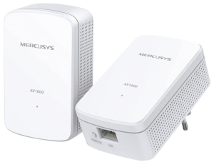 KIT POWERLINE PRESA LAN 1000Mbps MAX 300MT MERCUSYS