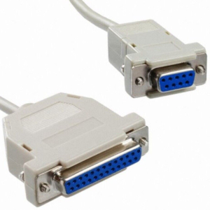 CAVO SERIALE DA PRESA D-SUB 9 PIN A PRESA D-SUB 25 PIN 2,80mt BIANCO