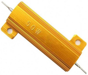 RESISTENZA DI POTENZA CORAZZATA 50W 2OHM 5% TERMINALI ASSIALI A SALDARE