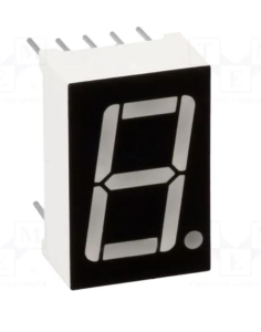 DISPLAY LED 7 SEGMENTI 14,2mm 0,56" 5,5mcd 1 CARATTERE VERDE CATODO COMUNE 19x12,6mm