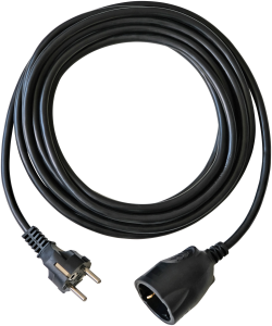 PROLUNGA ELETTRICA SPINA E PRESA SCHUKO 3x1,5mm 5mt NERA BRENNENSTUHL