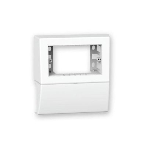 SCATOLA 4 POSIZIONI IN PVC PER CANALIZZAZIONE CAVI 4-3MOD BIANCO