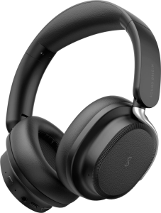 CUFFIE BLUETOOTH 6.0 MULTIPOINT ANC IBRIDO AUX BATTERIA MAX 132 ORE NERE ONYX PRO