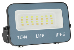 FARO PROIETTORE LED 3000K/4000K/6500K 10W 1000LM IP66 220-240VAC 98x69x27mm GRIGIO