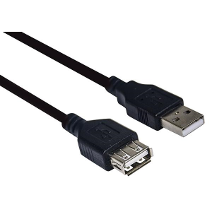 PROLUNGA USB 2.0 MASCHIO / FEMMINA 1,80mt NERO