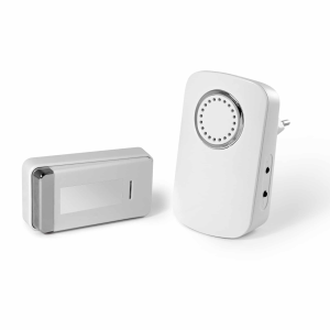 CAMPANELLO WIRELESS A INDUZIONE PORTATA 100mt MAX 3 SUONERIE BIANCO AVIDSEN