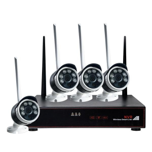KIT 4 TELECAMERE IP65 1080 2 MPX WIRELESS + NVR