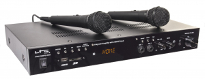 AMPLIFICATORE KARAOKE HDMI BLUETOOTH 2X 50W + 2 X IN MIC LTC