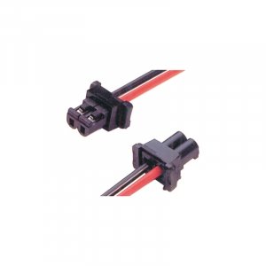 CONNETTORE -MU-UNIVERSAL PLUG CON CAVETTO 20 CM  ROSSO/NERO