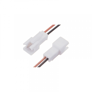 CONNETTORE JST SMR-02 MASCHIO CON CAVETTI ROSSO/NERO 20CM