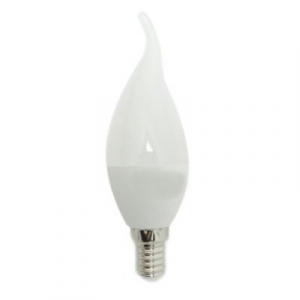 LAMPADA LED 6W ATTACCO E14 CANDELA FIAMMA - LUCE FREDDA