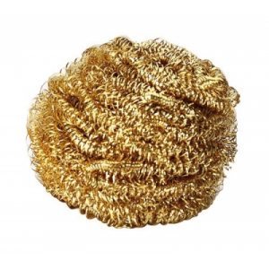 SPUGNA PULISCIPUNTE IN LANA OTTONE
