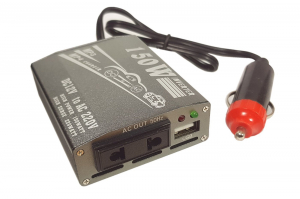 TRASFORMATORE INVERTER 150W 12V 220V PRESA USB AUTO CASA BARCA CAMPEGGIO S150