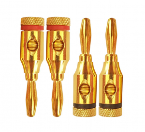 CONNETTORE A BANANA MASCHIO DORATO