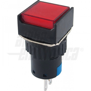 INTERRUTTORE ROSSO 230V 1NO-1NC