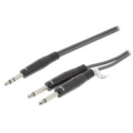 CAVO AUDIO JACK 6,35mm MASCHIO STEREO 2 JACK 6,35mm MASCHIO MONO 5mt SWEEX