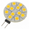 LAMPADA LED 12 SMD 5050 G4 12V AC - LUCE FREDDA