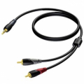 CAVO AUDIO JACK 3,5mm STEREO MASCHIO 2 JACK 6,35mm MONO MASCHIO 1,5mt KARMA