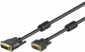 Goobay Cavo DVI-I/VGA FullHD, dorato, 5MT nero Spina DVI-A (12+5 pin) > Spina VGA (15-pin)