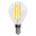 LAMPADA LED G45 serie Filament Trasp., E14, 6W, FA320° 4000K, 220Vac, LM806, RA80, 45*80mm