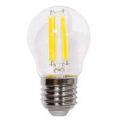LAMPADA LED G45 serie Filament Trasp., E27, 6W, FA320°4000K, 220Vac, LM806, RA80, 45*78mm