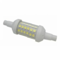 Lampadina slim R7s 36 LED SMD 2835 Bianco Caldo 5W 2700K 520LM