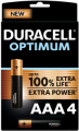 MINISTILO ALKALINE 1,5V AAA B4 BLISTER 4PZ DURACELL OPTIMUM 100% extra life